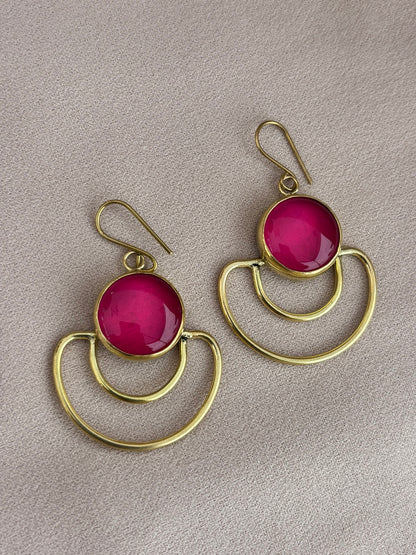 Vivienne Pink Statement Earrings