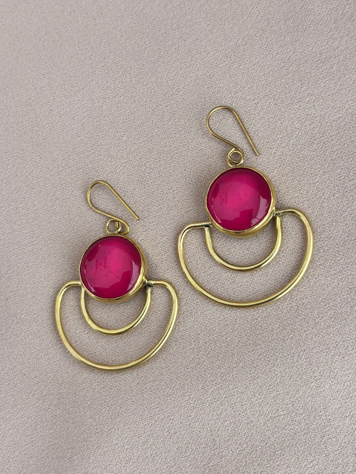 Vivienne Pink Statement Earrings