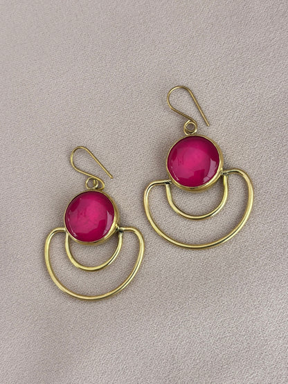 Vivienne Pink Statement Earrings