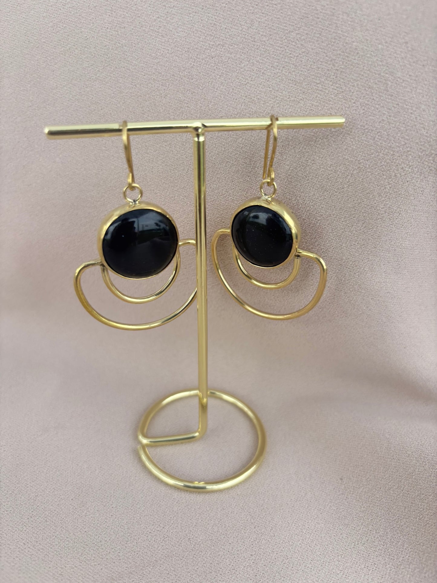 Vivienne Black Statement Earrings