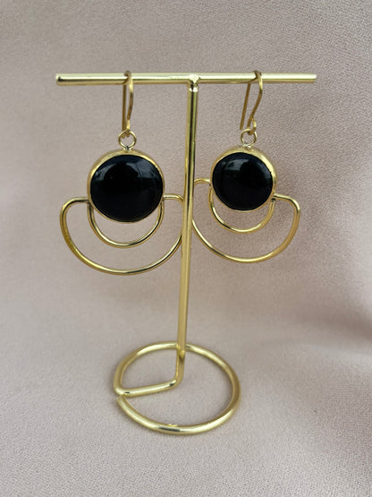 Vivienne Black Statement Earrings