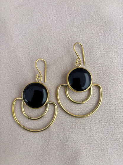 Vivienne Black Statement Earrings