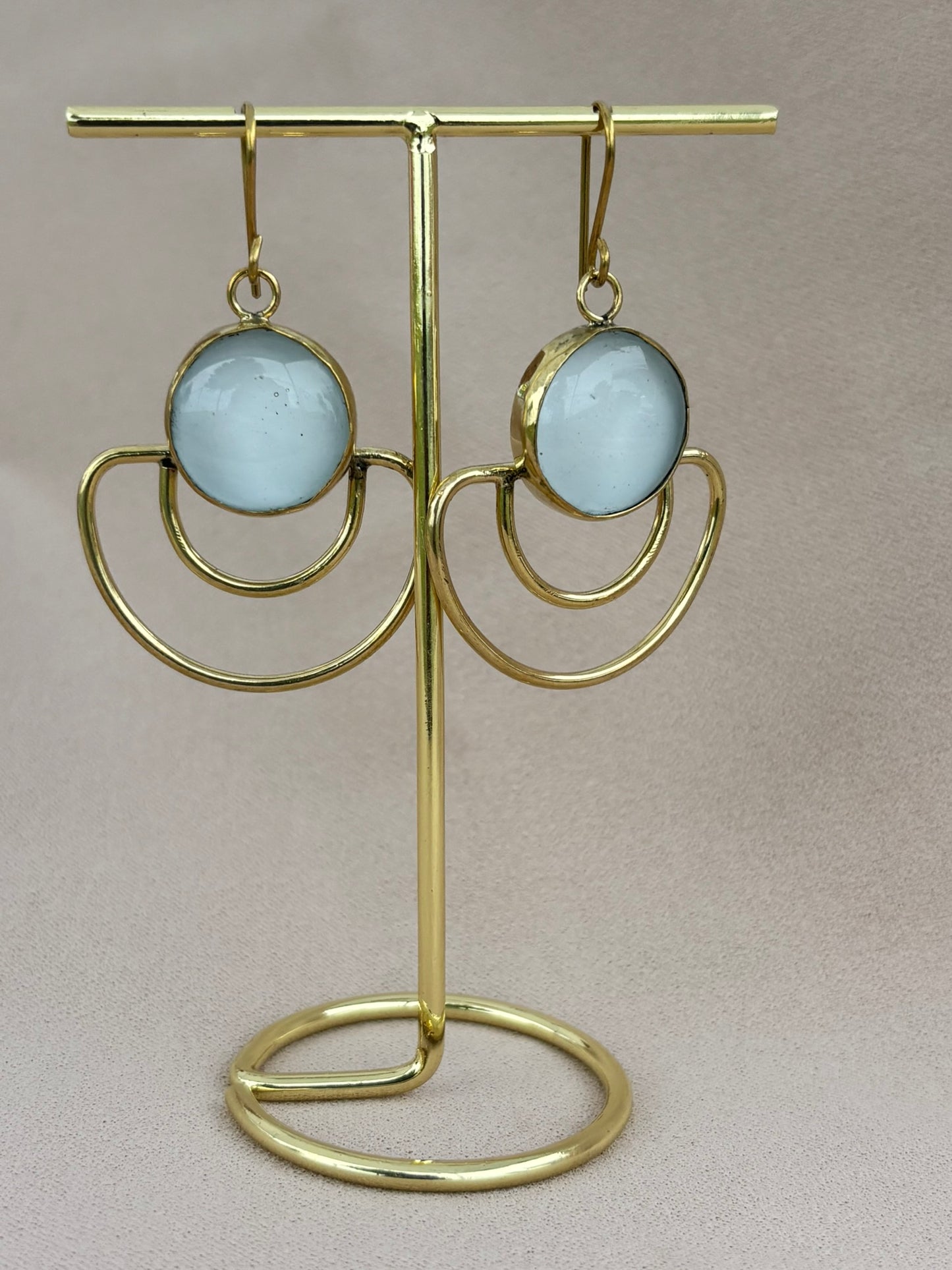 Vivienne White Statement Earrings