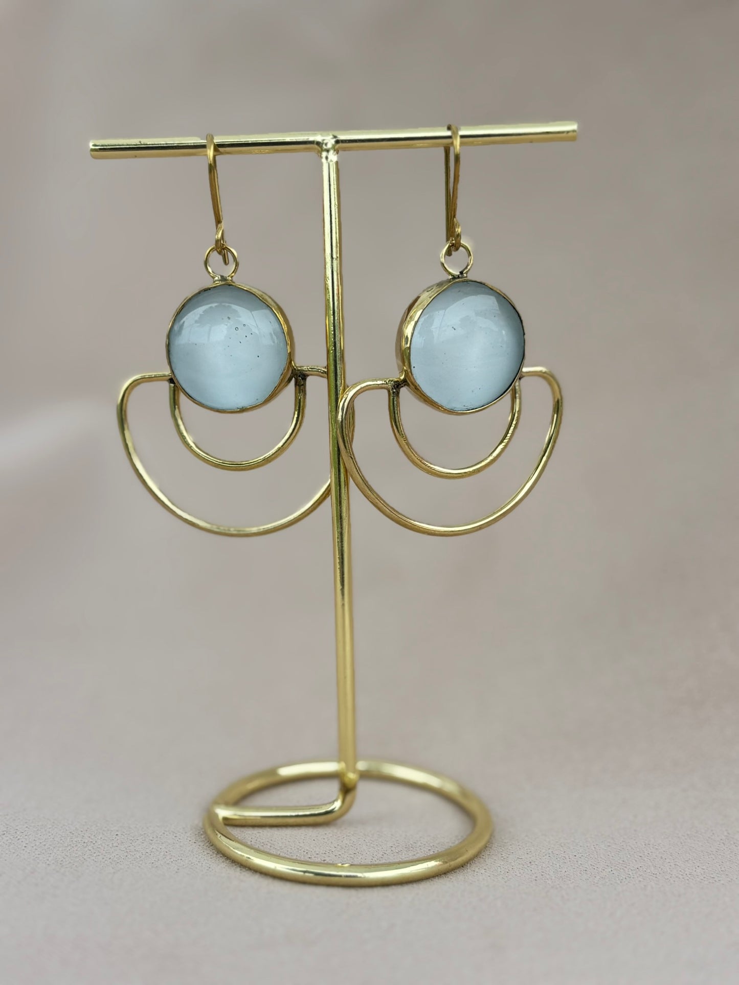 Vivienne White Statement Earrings