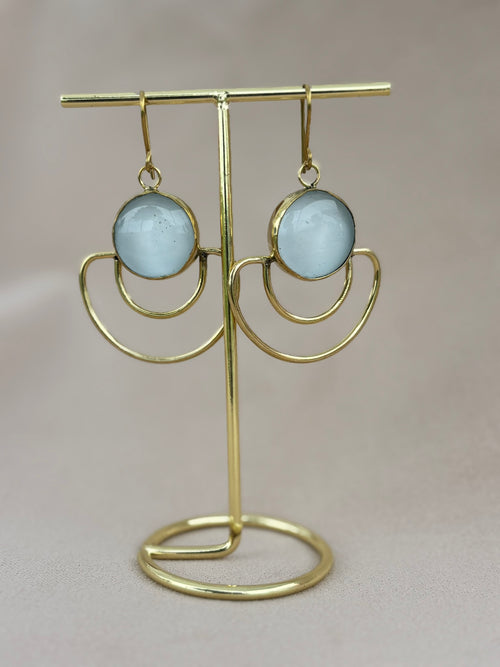 Vivienne White Statement Earrings