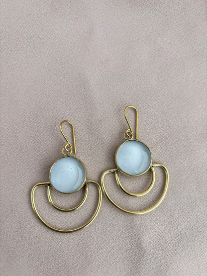 Vivienne White Statement Earrings