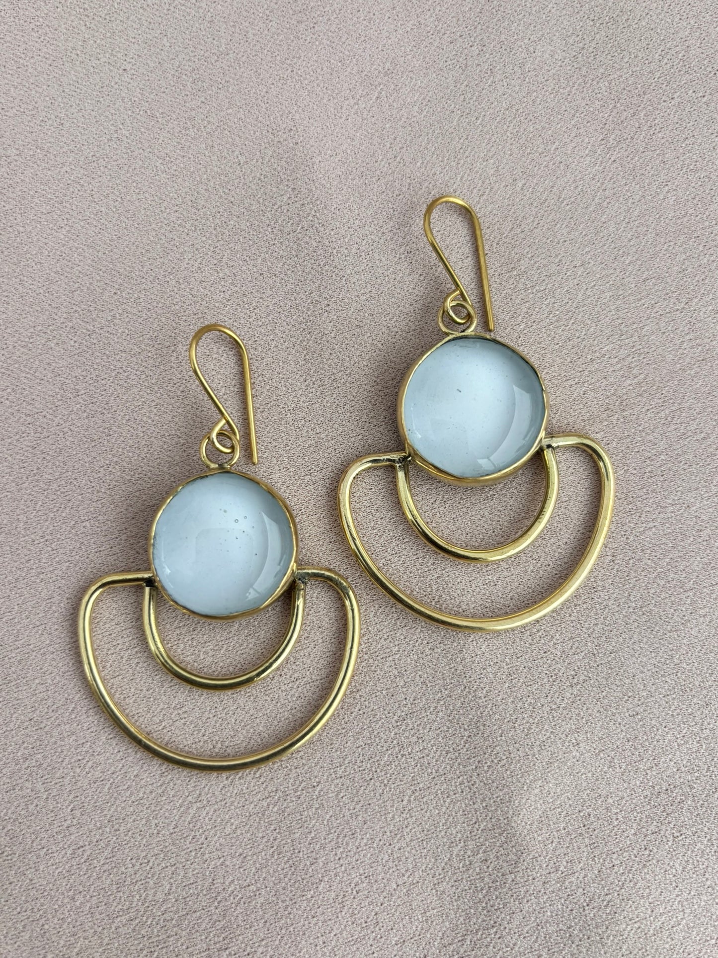 Vivienne White Statement Earrings