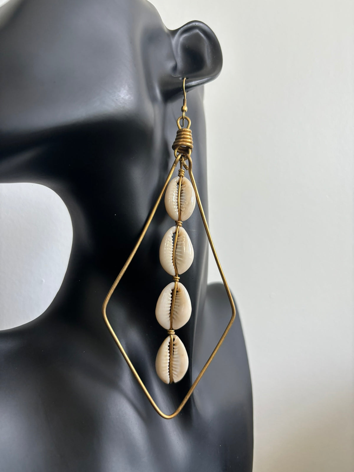 The Coastal Diamond Cowrie Shell Earrings