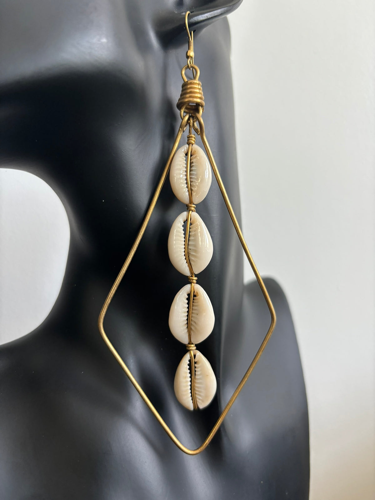 The Coastal Diamond Cowrie Shell Earrings