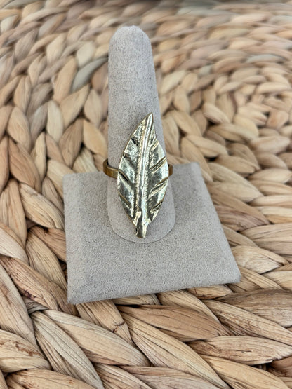 Asili Leaf Ring
