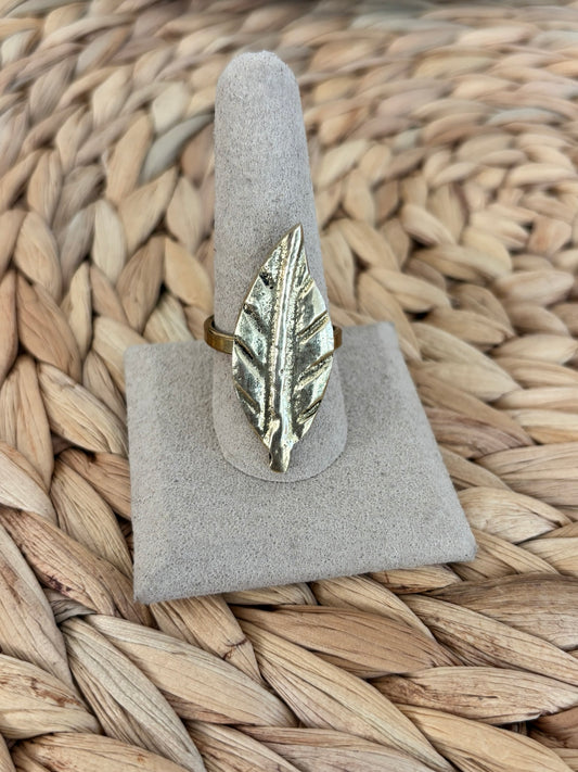 Asili Leaf Ring