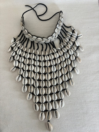 Ketanji Cowrie Shell Statement Collar Necklace