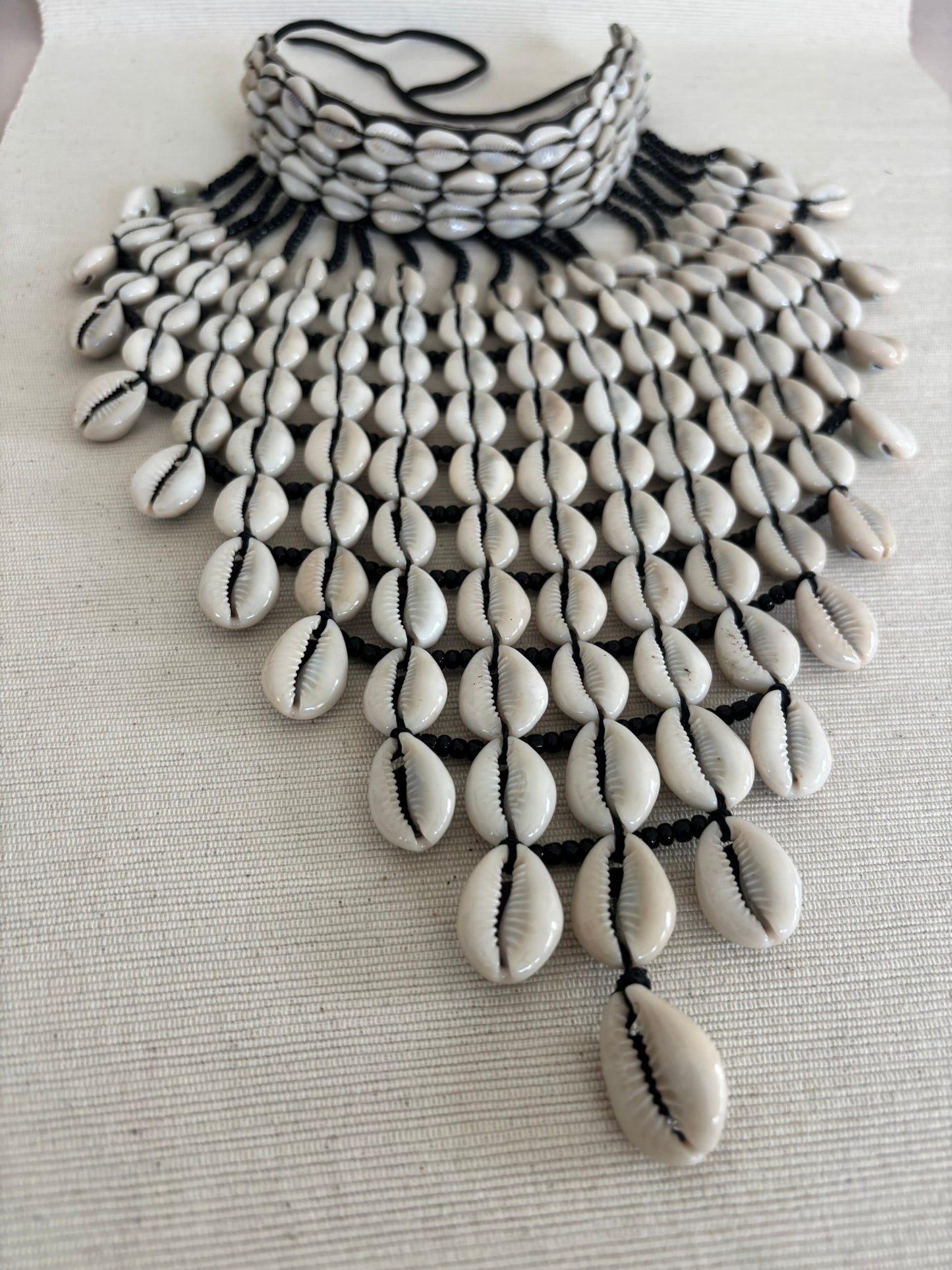 Ketanji Cowrie Shell Statement Collar Necklace