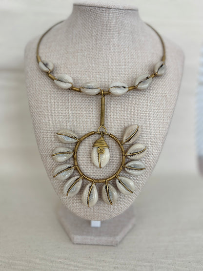 Solar Pendant Choker Necklace