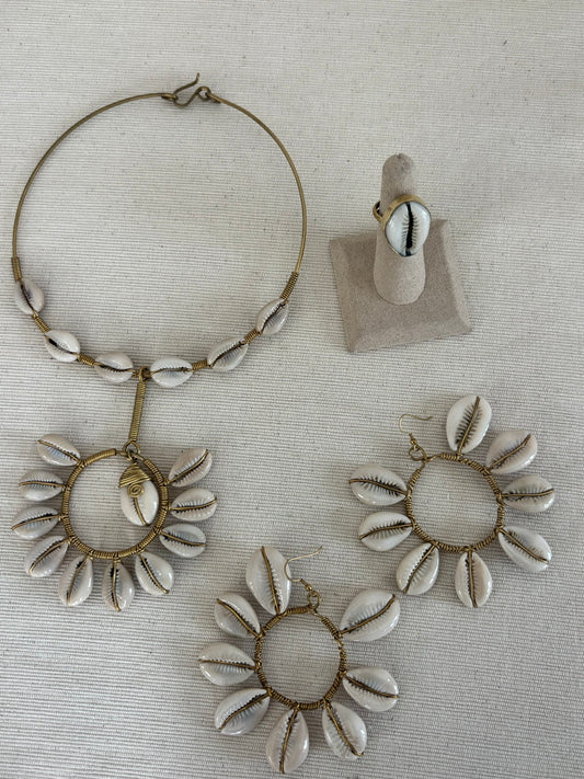 Solar Pendant Choker Matching Set
