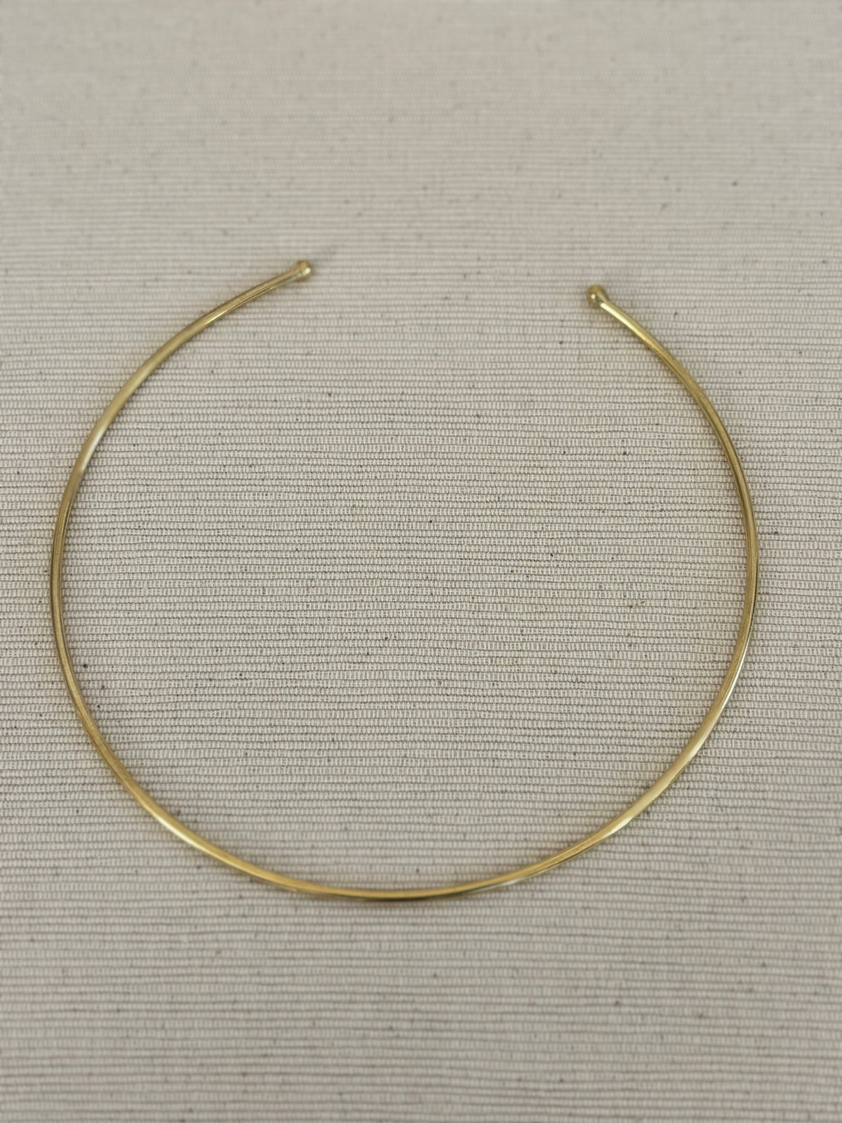 Classic Brass Torque Choker Necklace