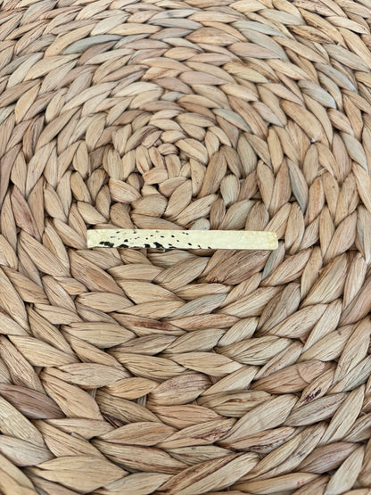 Hammered Brass Bar Ring