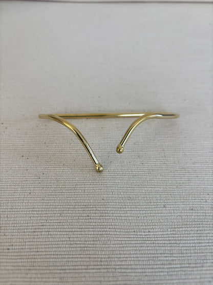Tulia Brass Palm Cuff