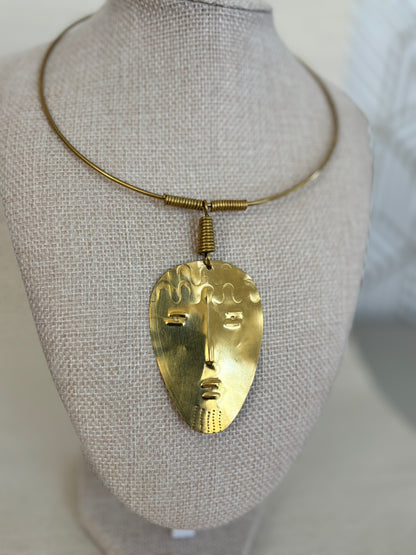 Malaika Mask Necklace