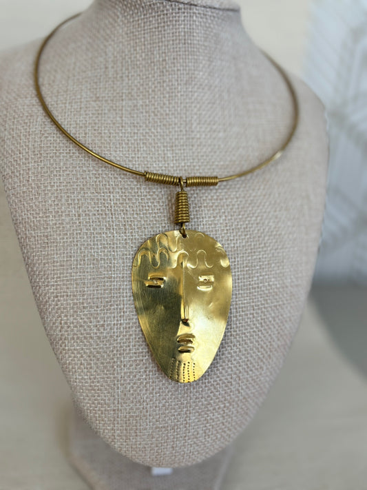 Malaika Mask Necklace