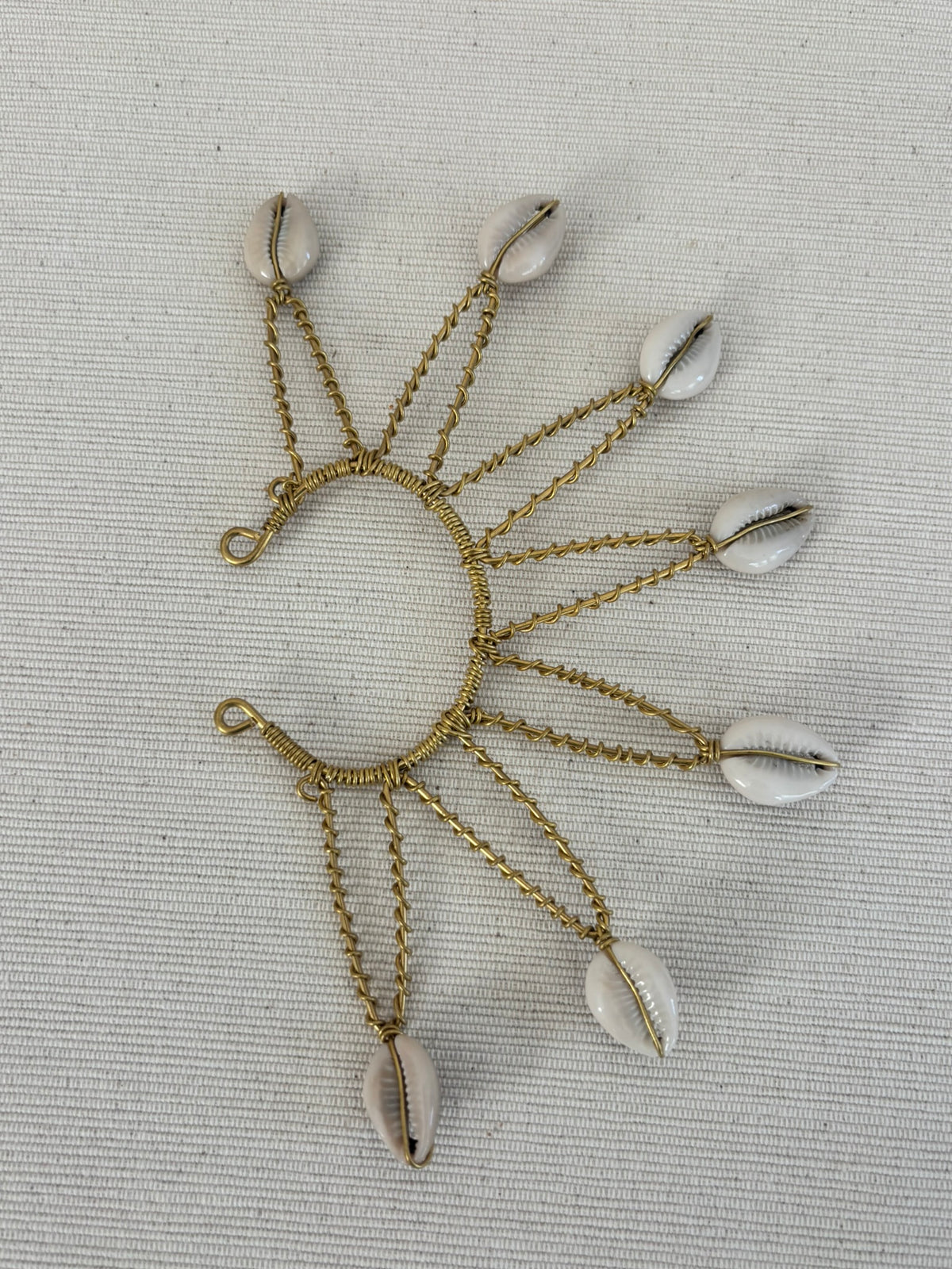 Solaris Cowrie Shell Chain Ear Cuff