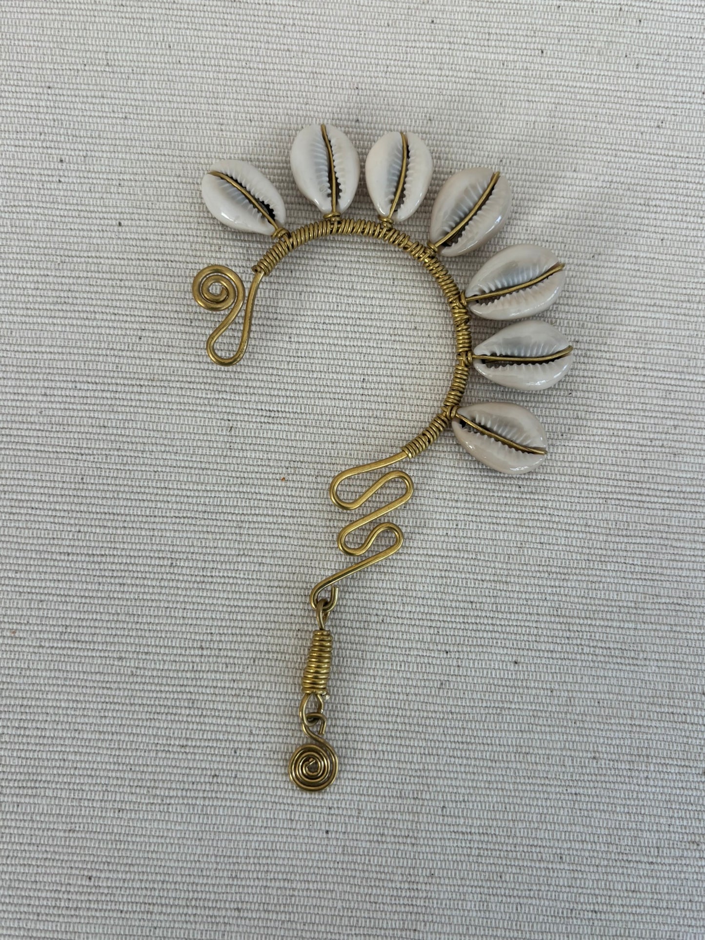 Cowrie Sunburst Ear Cuff