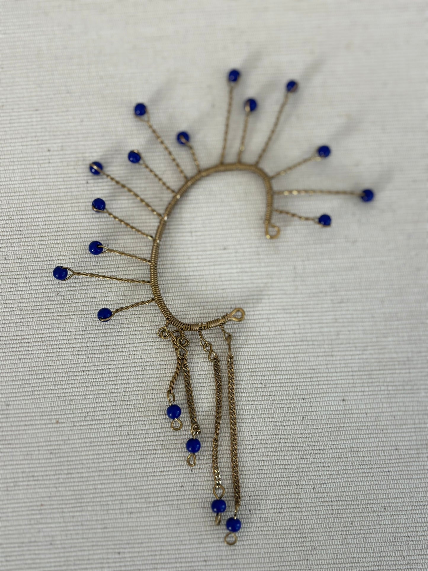 Cobalt Aura Sunburst Cuff