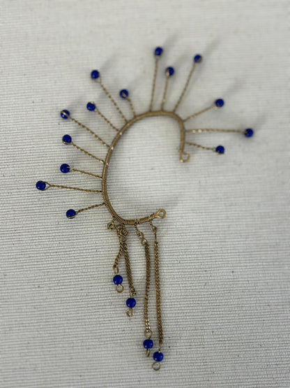 Cobalt Aura Sunburst Cuff