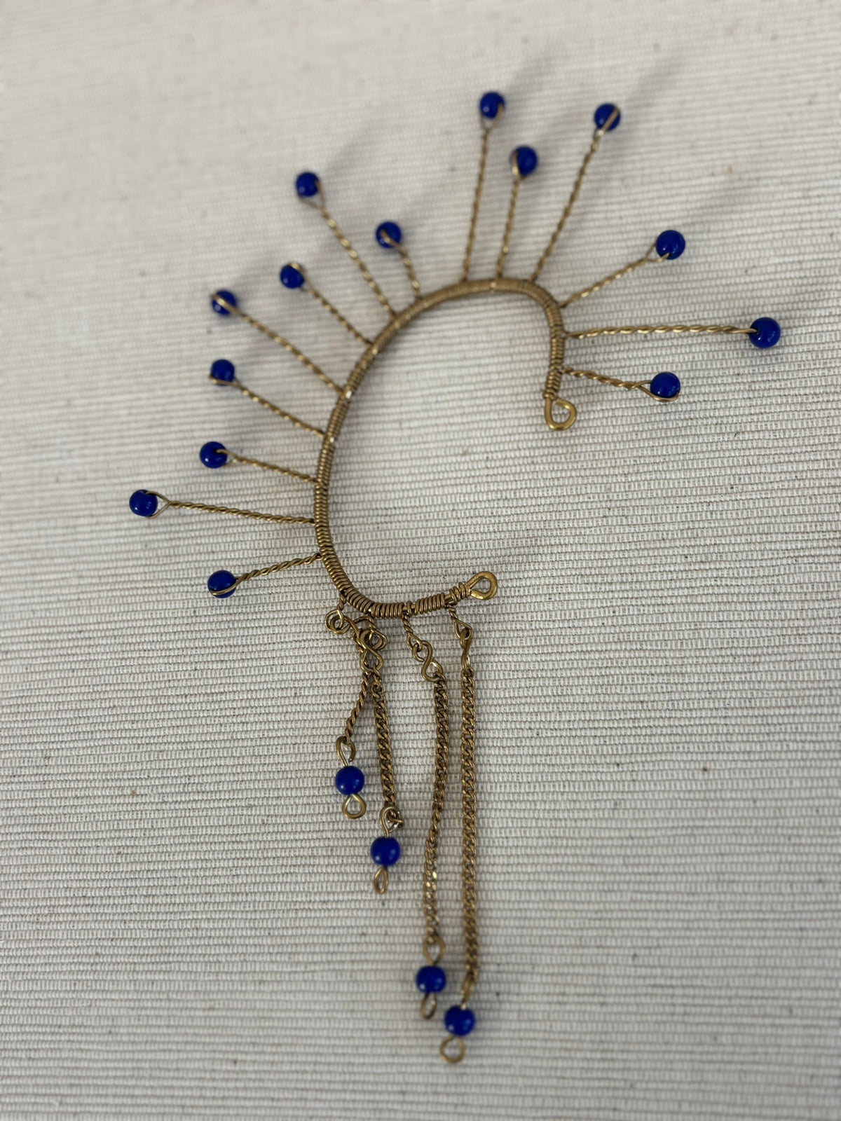 Cobalt Aura Sunburst Cuff