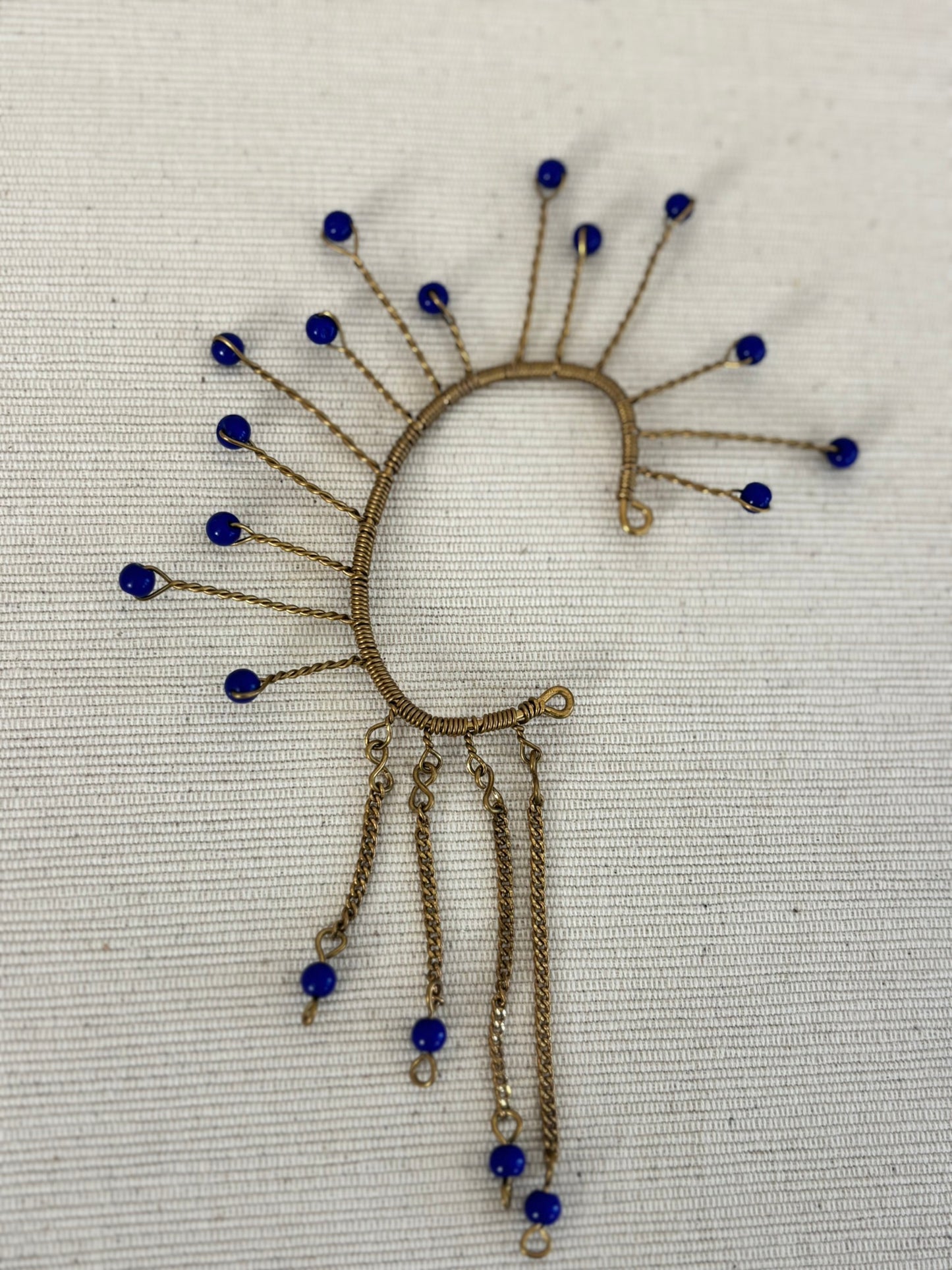 Cobalt Aura Sunburst Cuff