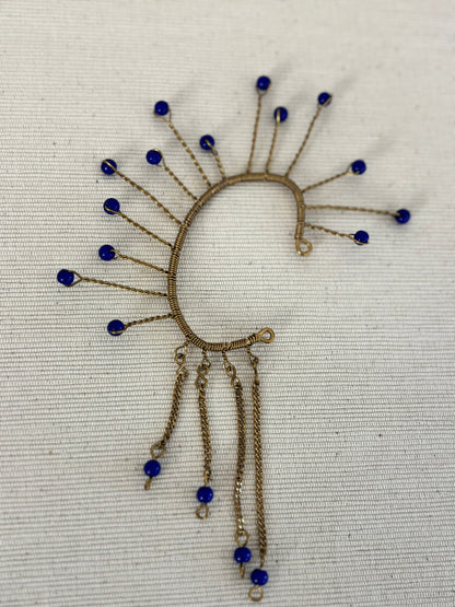 Cobalt Aura Sunburst Cuff