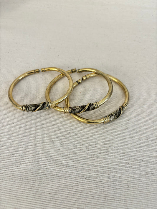 Asili Coil Brass Bracelet