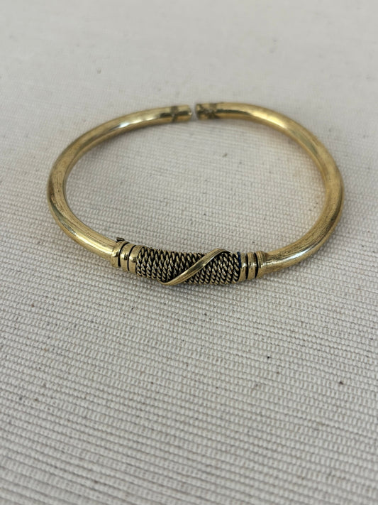 Asili Coil Brass Bracelet