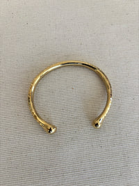 The Hammered Timeless Brass Cuff