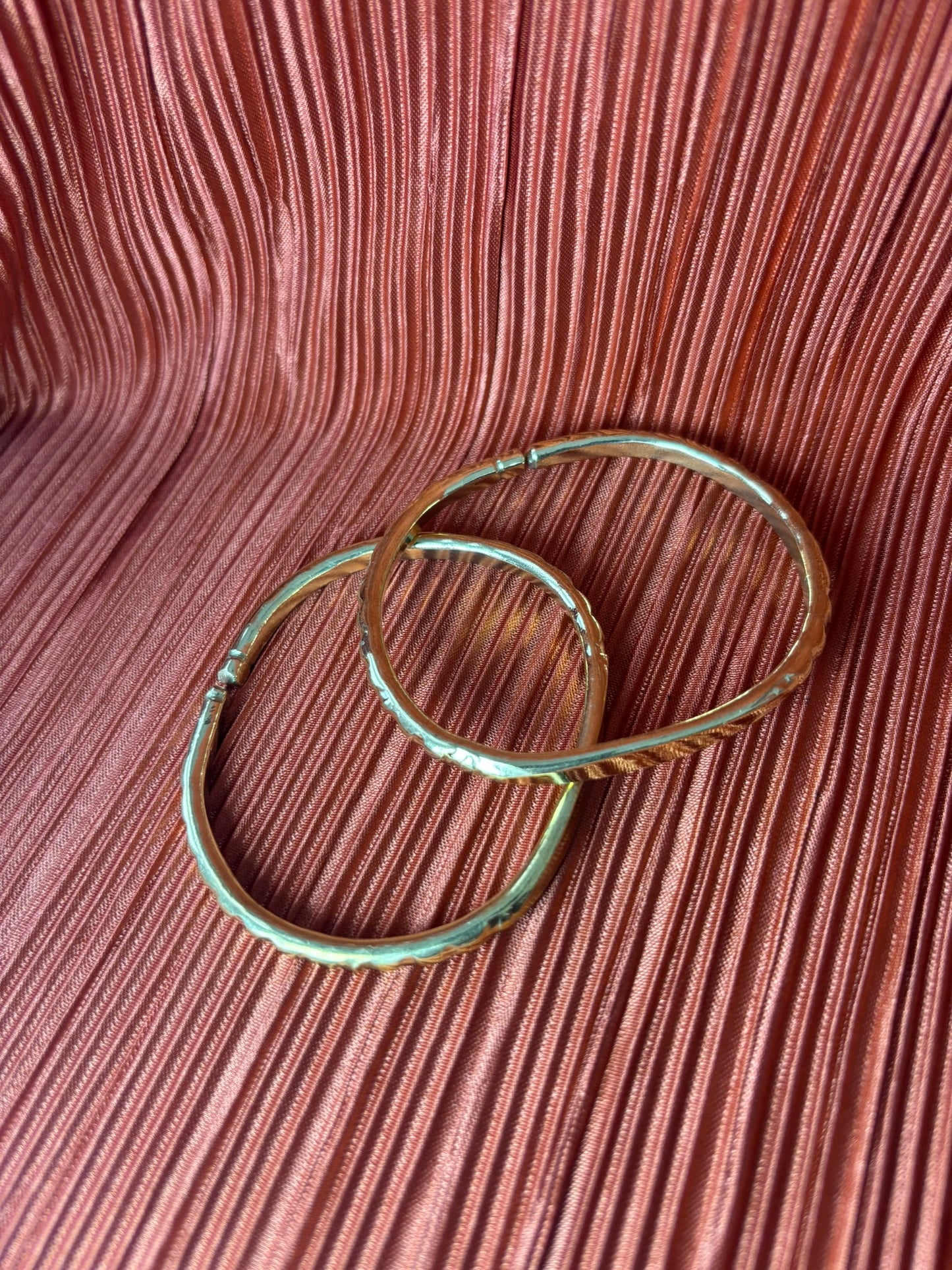 Flat-top Brass Bracelet