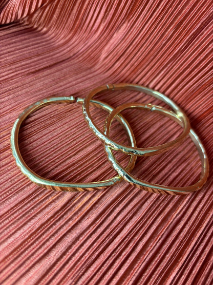 Flat-top Brass Bracelet