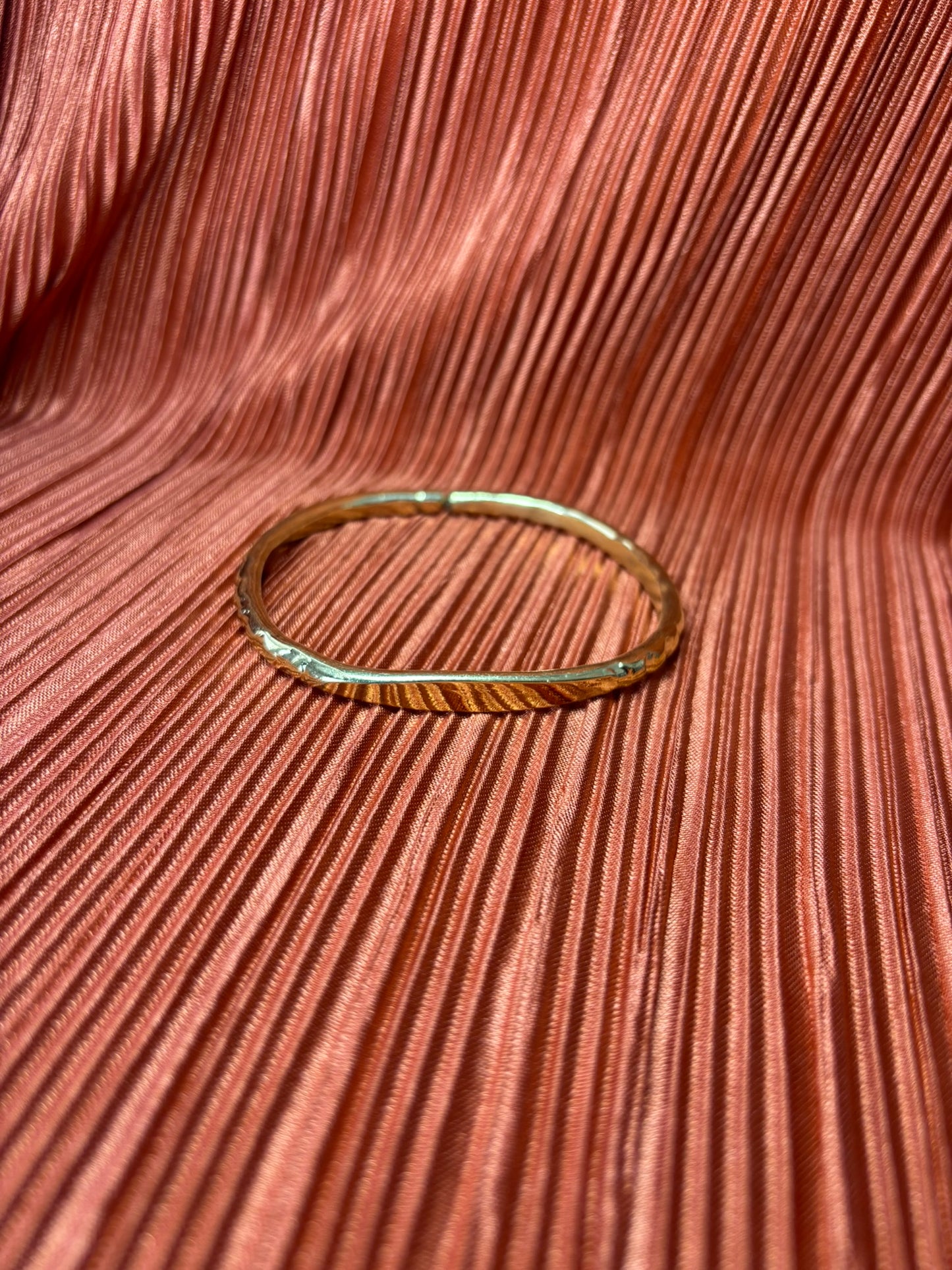 Flat-top Brass Bracelet