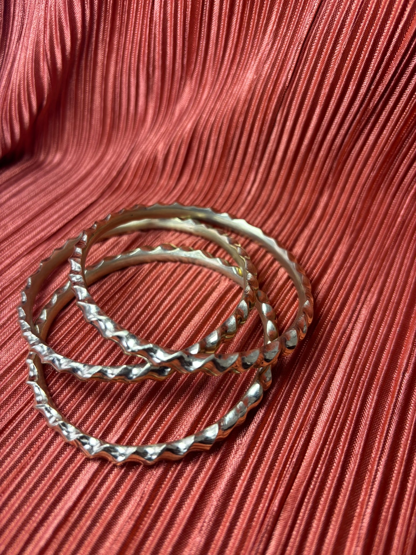 Wavy Brass Bracelet