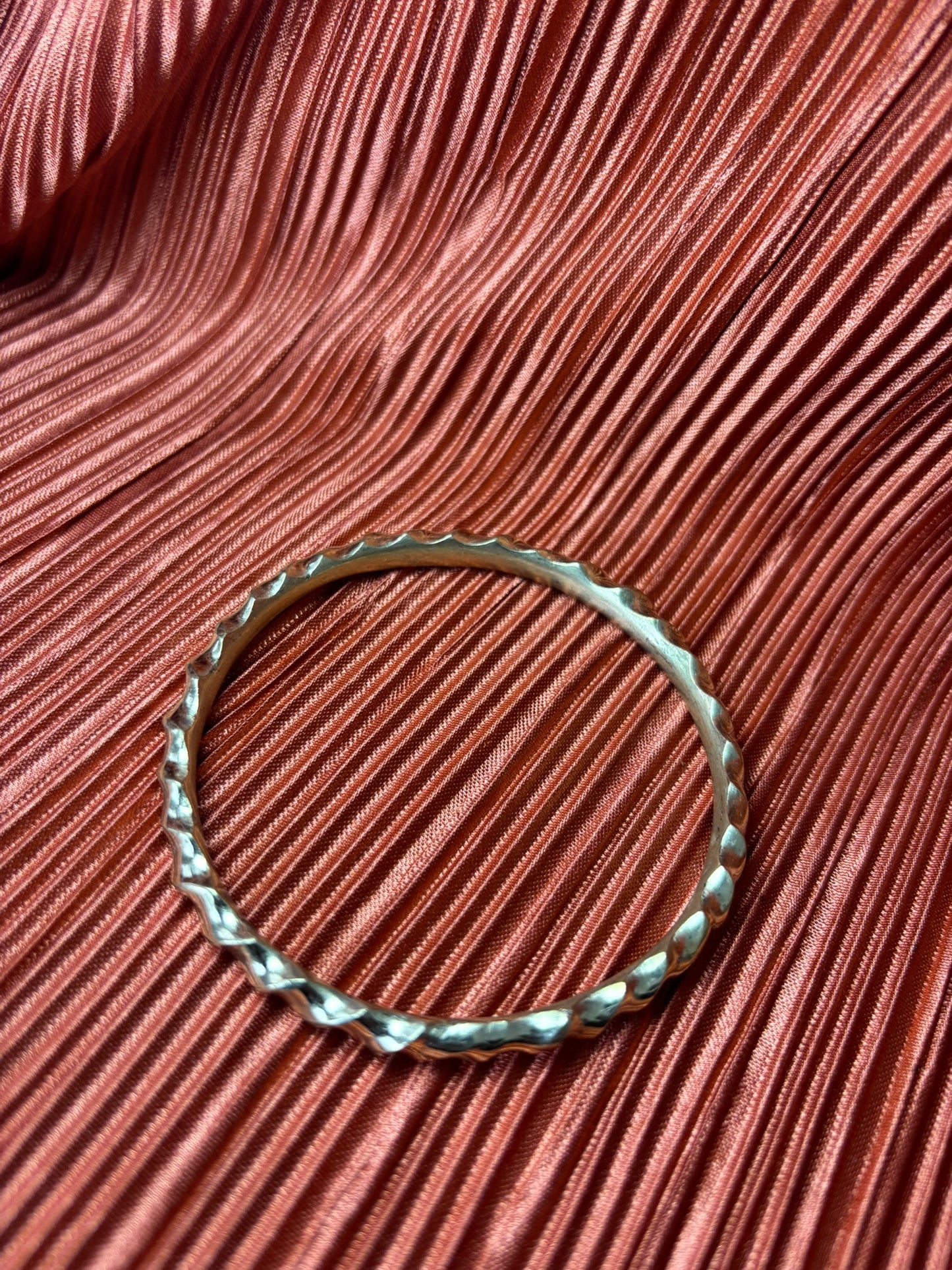 Wavy Brass Bracelet