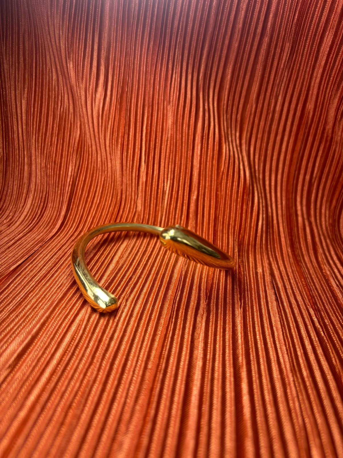 Inifinity Smooth Brass Bracelet