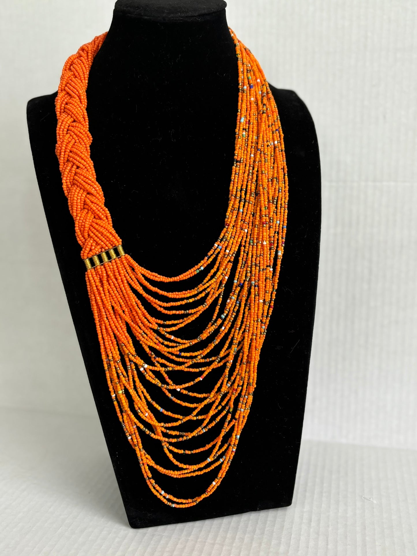 Malaika Orange Necklace