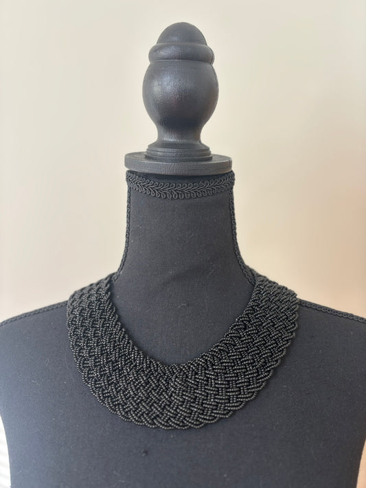 Aurora Beaded Necklace- Black