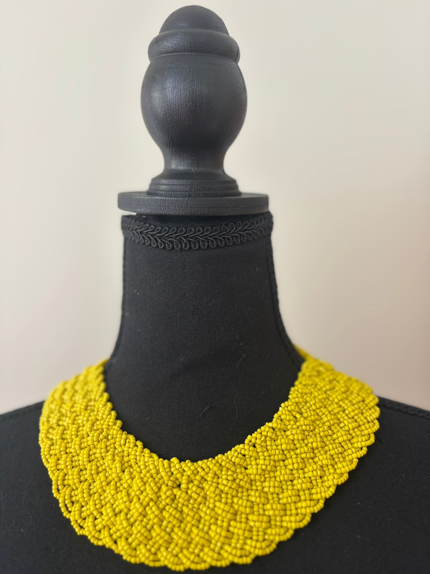 Aurora Beaded Necklace- Yellow