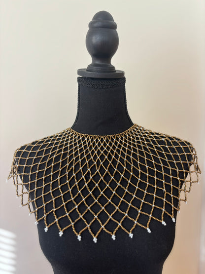 The Gold Empress Bead Cape