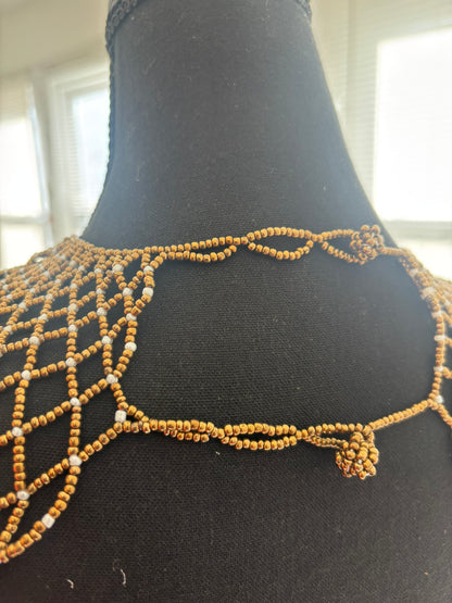 The Gold Empress Bead Cape