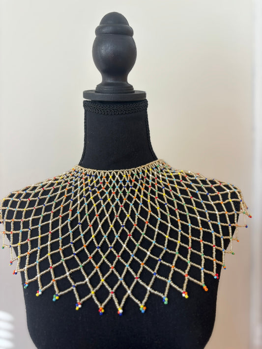 The Light Gold Empress Bead Cape