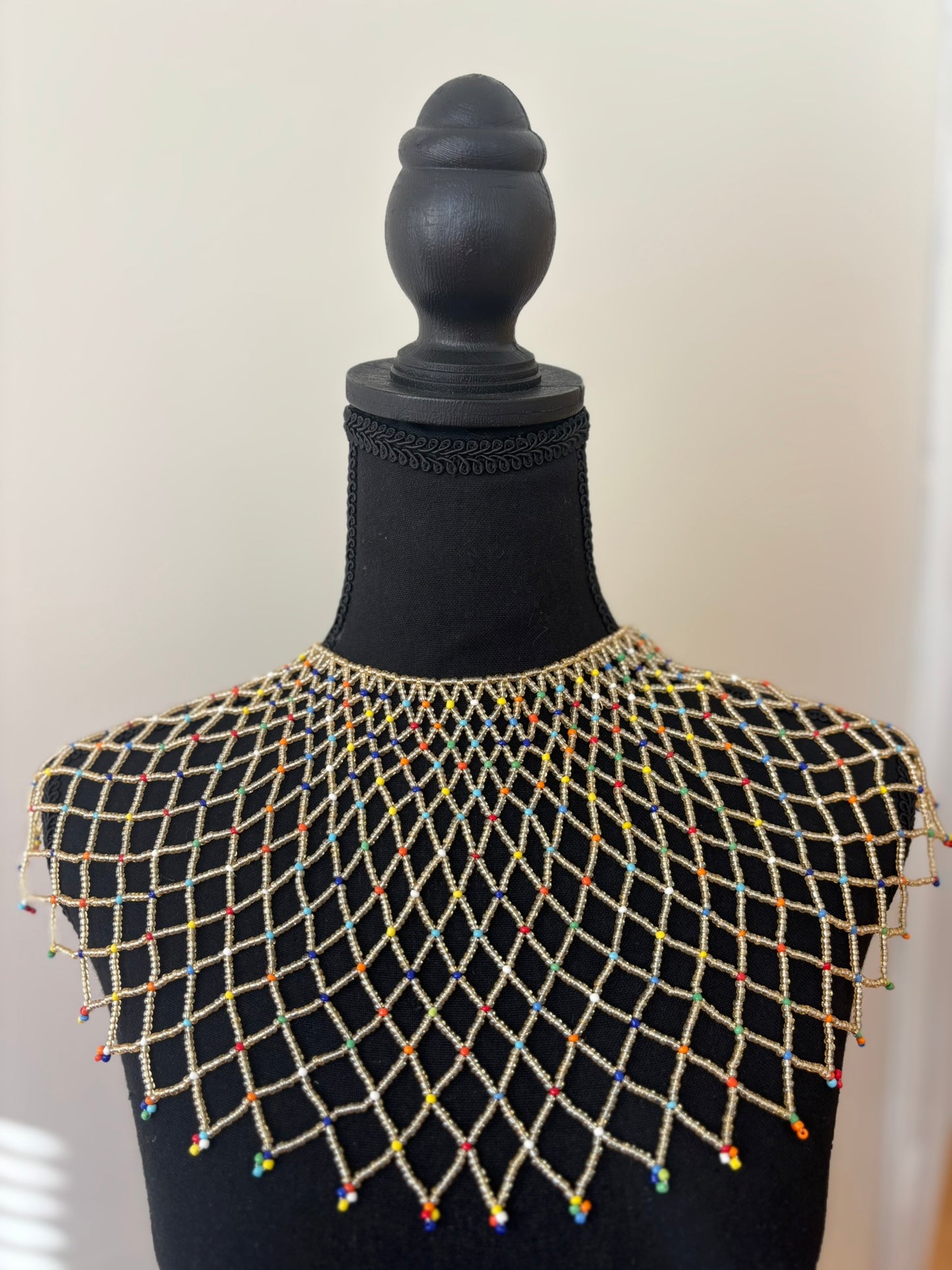 The Light Gold Empress Bead Cape