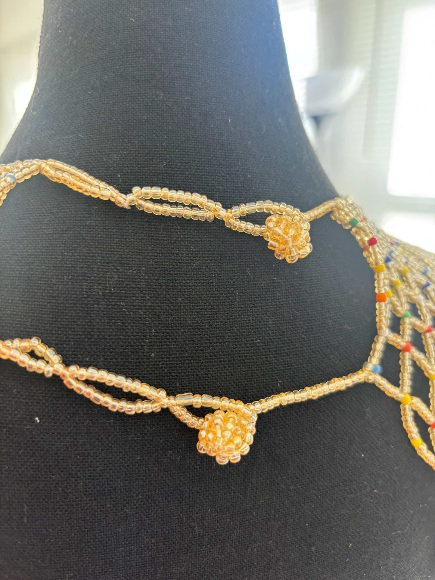 The Light Gold Empress Bead Cape