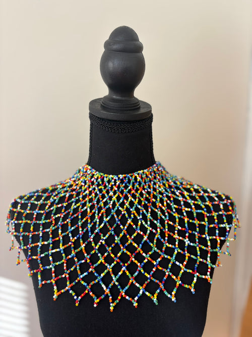 The Empress Bead Cape - Multicolored