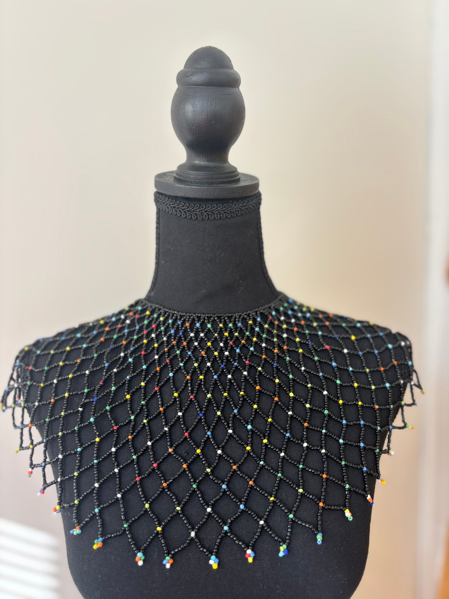 The Black Empress Bead Cape